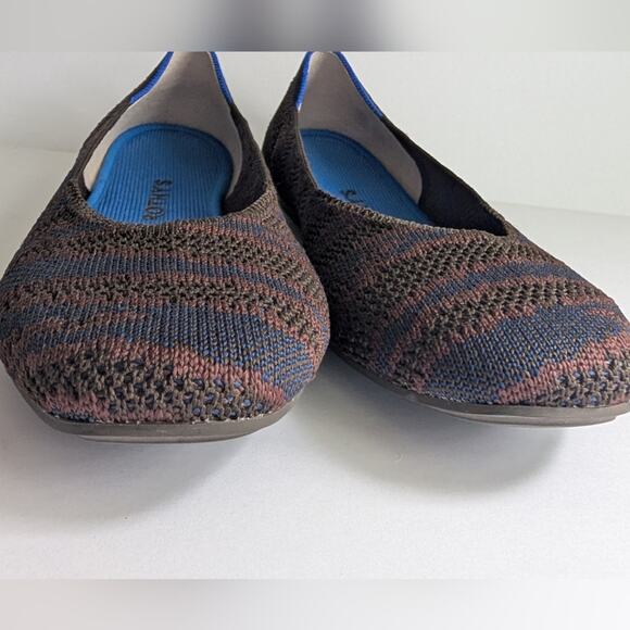 Rothy's Sapphire Zebra Square Toe Ballet Flat Size 7 US Women's - Picture 6 of 8